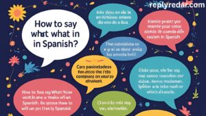 How to Say What in Spanish in