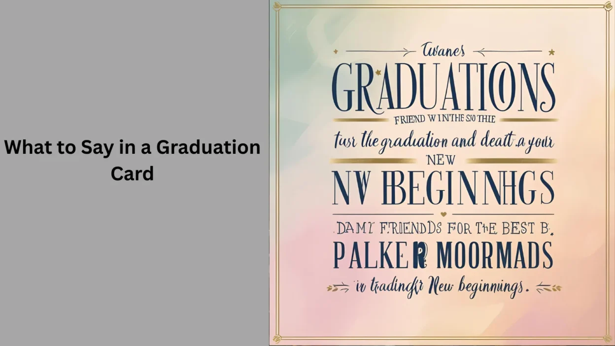 What to Say in a Graduation Card