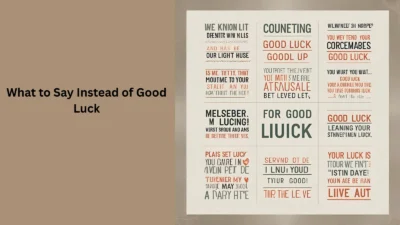 What to Say Instead of Good Luck