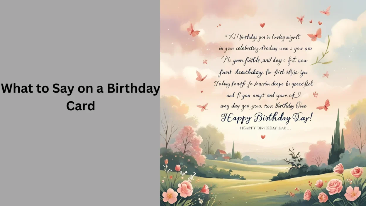 What to Say on a Birthday Card