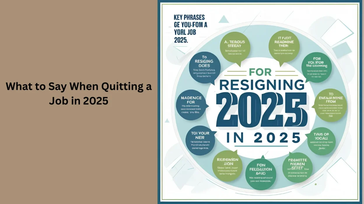 What to Say When Quitting a Job in 2025