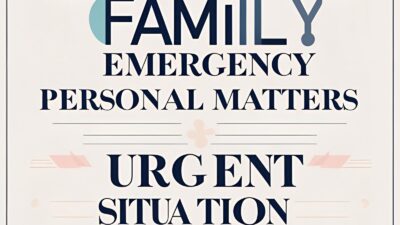 What to Say Instead of Family Emergency