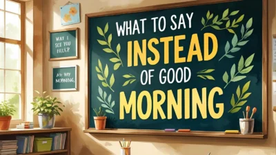 What to Say Instead of Good Morning